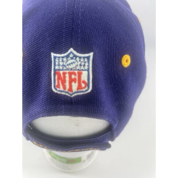 MENS TEAM NFL MINNESOTA VIKINGS CAP HAT ONE SIZE EMBROIDERED PURPLE - Picture 7 of 16